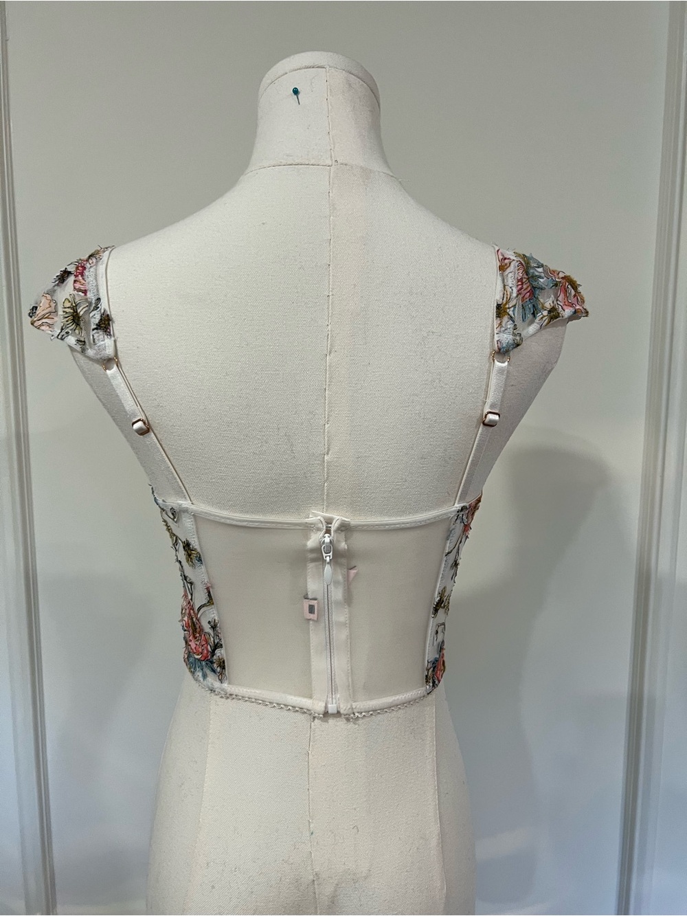 Victoria’s Secret Floral Bustier Cap Sleeve Size‎ US XSmall - Picture 3 of 7